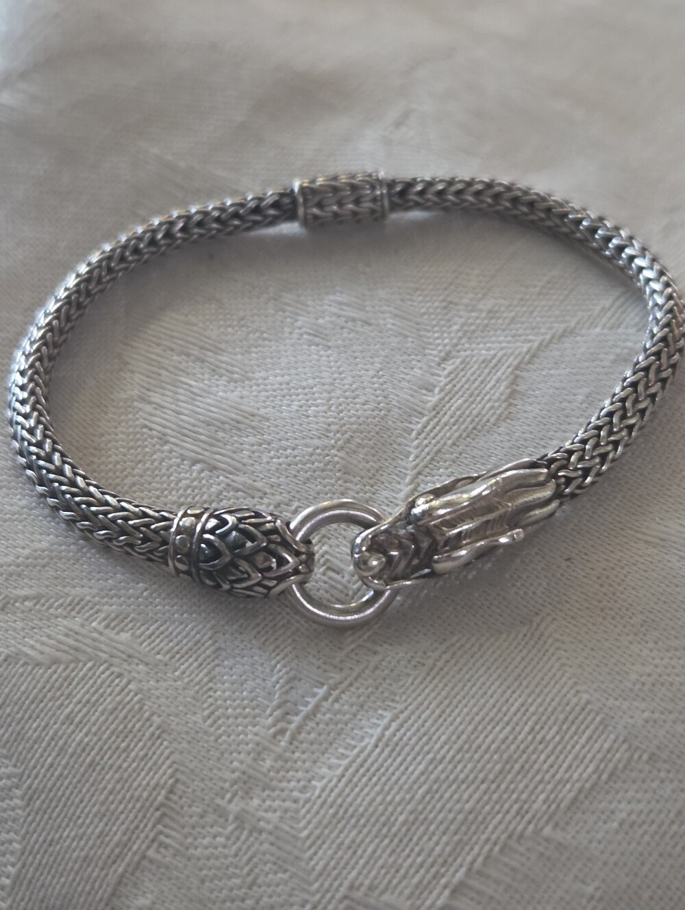John Hardy Legends Naga Dragon Chain Bracelet, SS & 18k, Size M